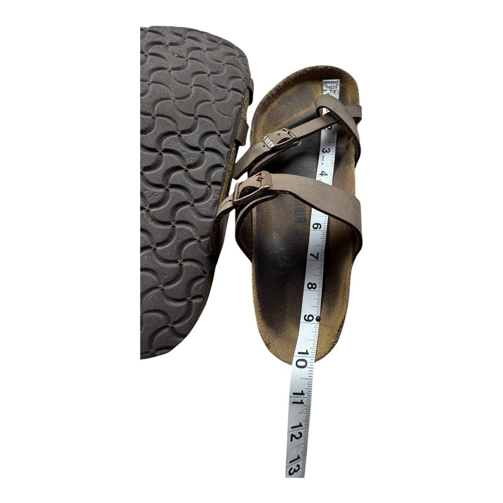 Birkenstock Yara Sandals Brown Leather Women's Size 39 Needs Repair Read - Picture 4 of 13